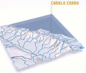 3d view of Cerro Canelo